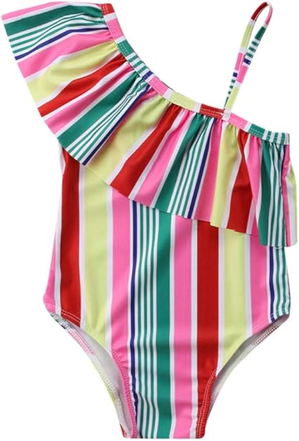 rainbow swimming costume
