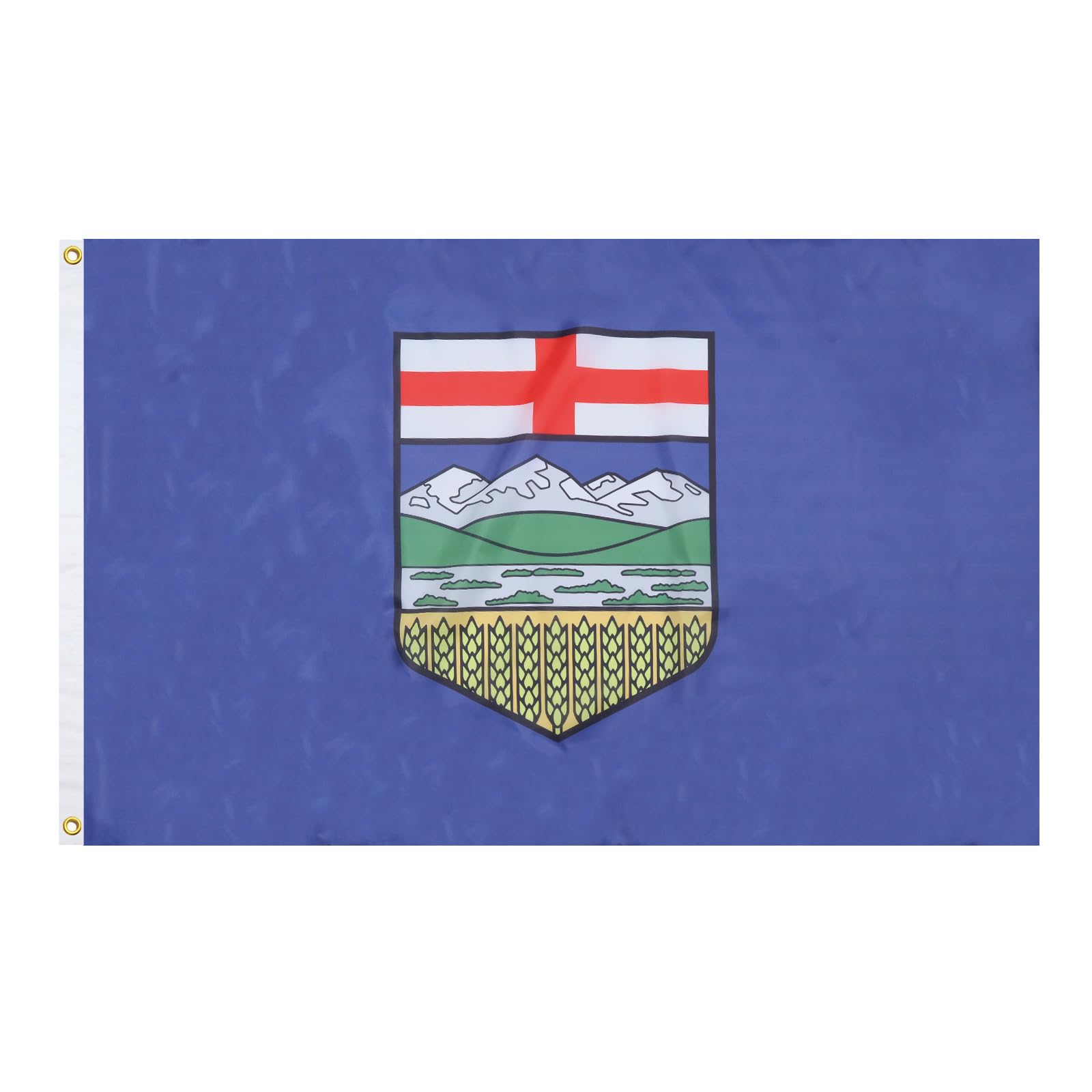 AZ FLAG - Alberta Flag - 2x3 Ft - 100D Polyester Canada - Canadian Region Of Alberta Banner with Two Metal Grommets - Fade Resistant - Vivid Colors - 2' x 3' Feet - 90x60 Cm