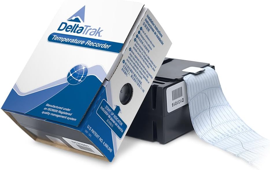 DeltaTrak's 10-Day in-Transit Temperature Chart Recorder, Model 16100, Standard Range -20°F to 100°F (20 Units per case, Sold in Cases)