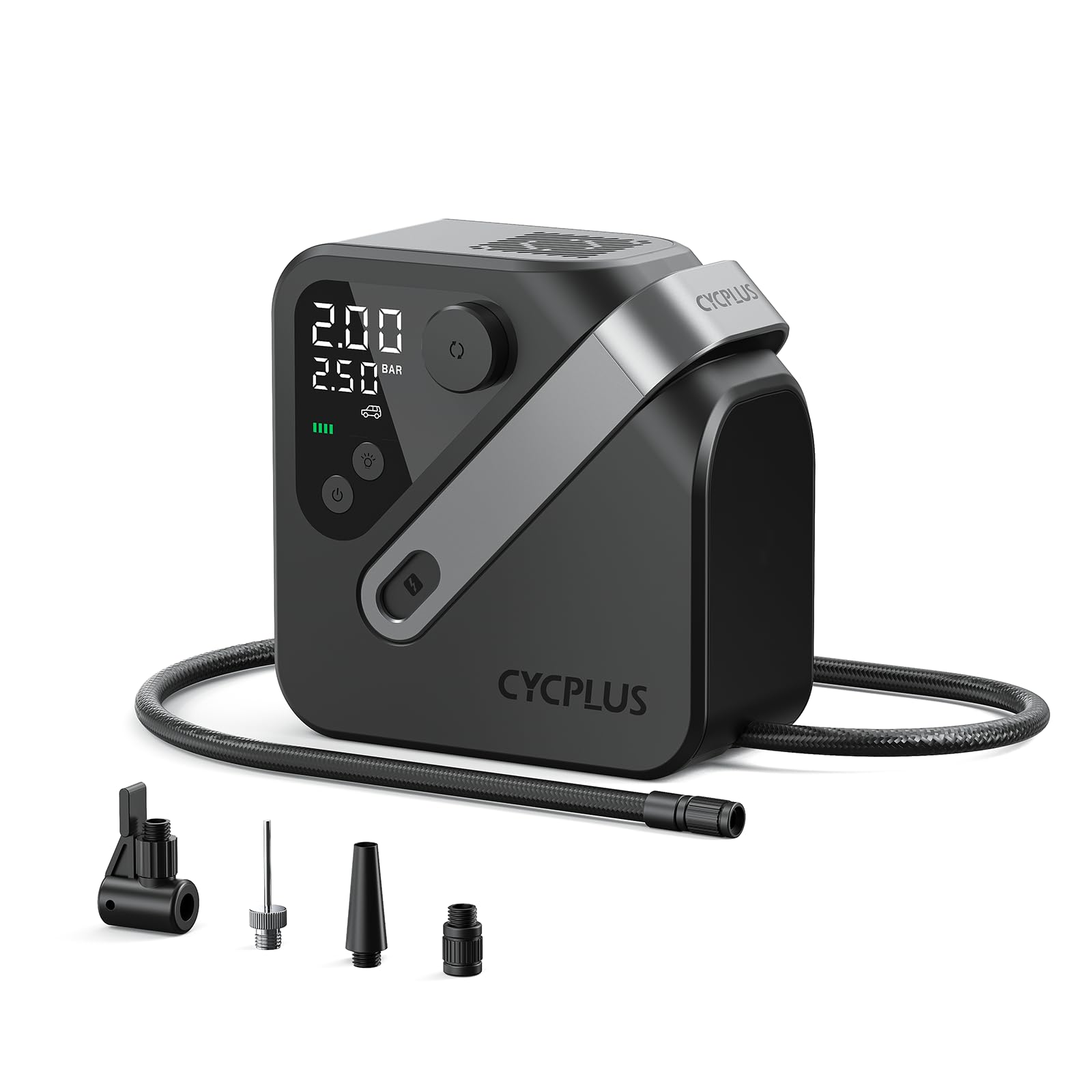Photo 1 of CYCPLUS AL7 Tire Inflator Portable Air Compressor for Trucks & Pickups – 4X Faster High-Powered Tire Inflator, Portable Design for Heavy-duty Vehicle & Inflatables, Dual-Use Type