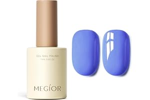 MEGIOR Ultra Marine Gel Nail Polish 15ML Blue Purple Soak Off UV LED Gel Polish Nail Art Starter Manicure Salon for Women Girls Home DIY