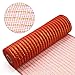 Koopi Deco Mesh 10 inch x 10 Yards Each Roll, Metallic Foil Poly Mesh Ribbon Red and Green Set for Christmas Wreaths, Swags, Craft, Party and Decorating Supplies - 4 Rolls