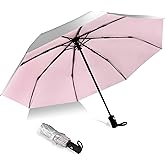 HEXSOLID 42/46/50inch Compact Umbrella Travel Size Umbrellas for Rain Waterproof And Wind Resistant Auto Open Close UPF 50+ UV Umbrella Sun Umbrellas UV Protection
