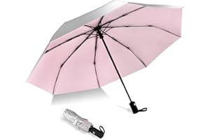 HEXSOLID 42/46/50inch UPF 50+ Sun Umbrella UV Protection UV Umbrella Parasol Umbrellas Travel Compact for Rain Sun Waterproof And Wind Resistant Sun Blocking Umbrellas Auto Open Close