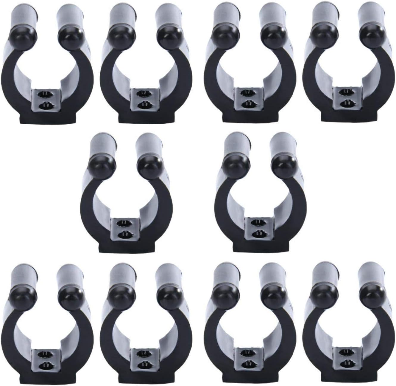 CALIDAKA 10 Pieces Billiards Snooker Cue Clips Cue Locating Clip Holder