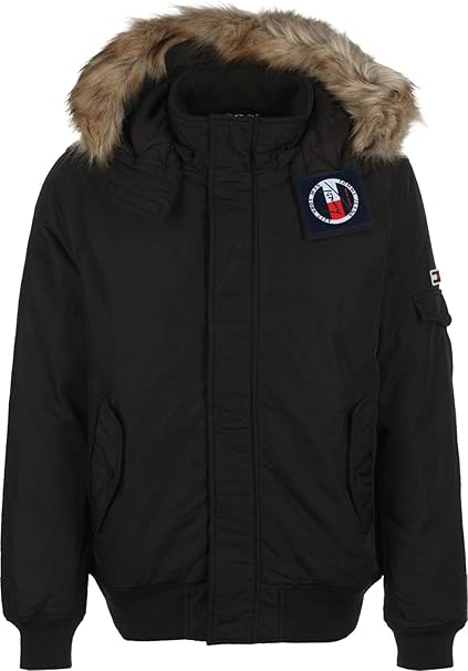 tommy jeans tech padded bomber parka jacket