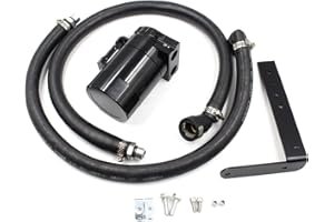 YZQPNB Oil Catch Can Passenger Side Oil Separator Tank Black Compatible with Ford F150 5.0L 2.7EB 3.5EB 2011-2021, Raptor 3.5L Ecoboost 2017-2021, Expedition 3.5L EcoBoost 2018-2021