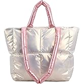 Puffy Tote Bag Padded Puffy Tote Lattice Handbags for Women Large Puffer Tote Bag Shoulder Bag Puffer Luxury Bags