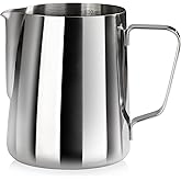 New Star Foodservice Commercial Grade Stainless Steel 18/8 Frothing Pitcher (20-Ounce (Frothing Pitchers))