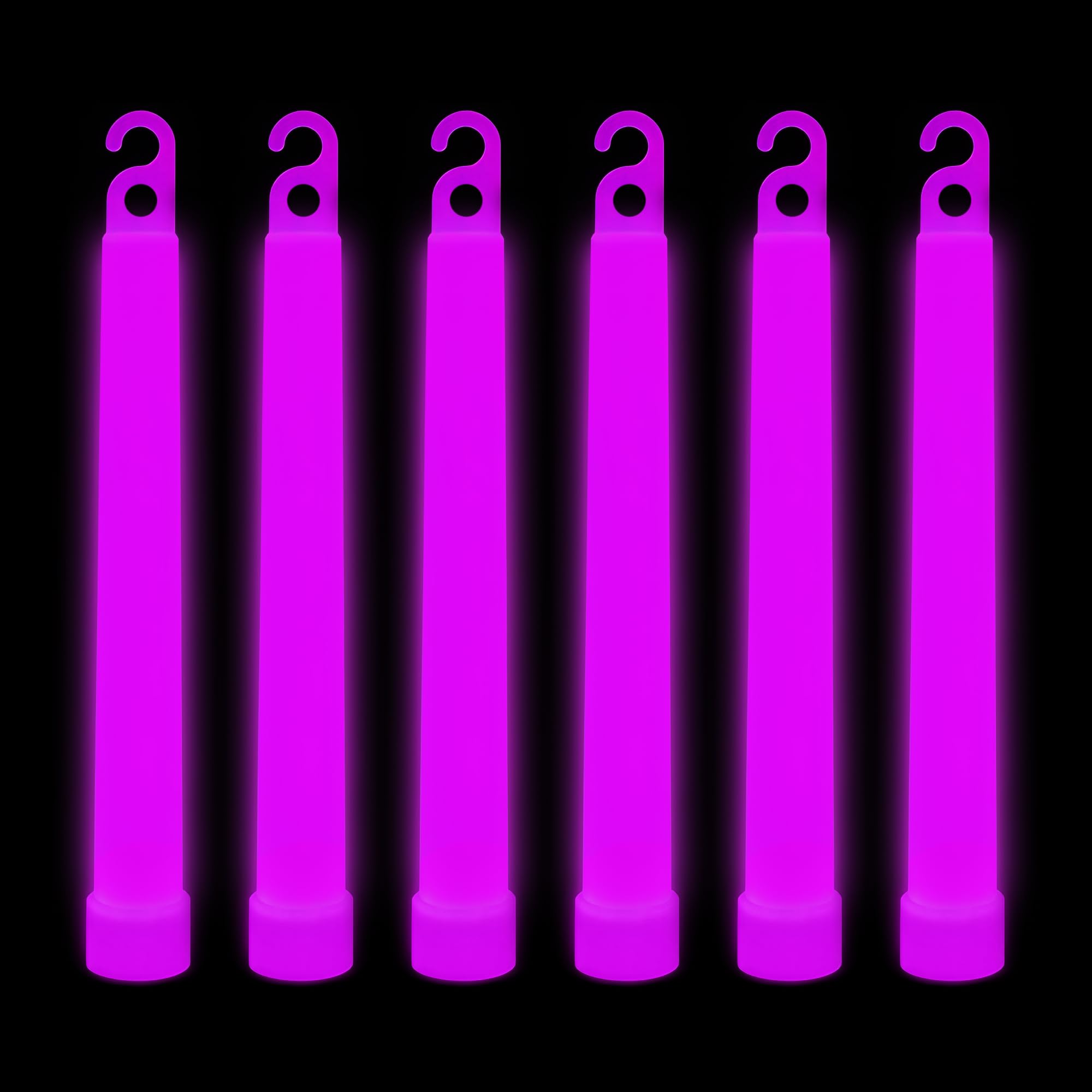 Trimming Shop 6 inch Glow Sticks Lanyard Premium Ultra Bright Glow in the Dark Rod Mega Party Pack of 25 (Pink) for New Year’s Eve, Graduation Party, Camping — image 1