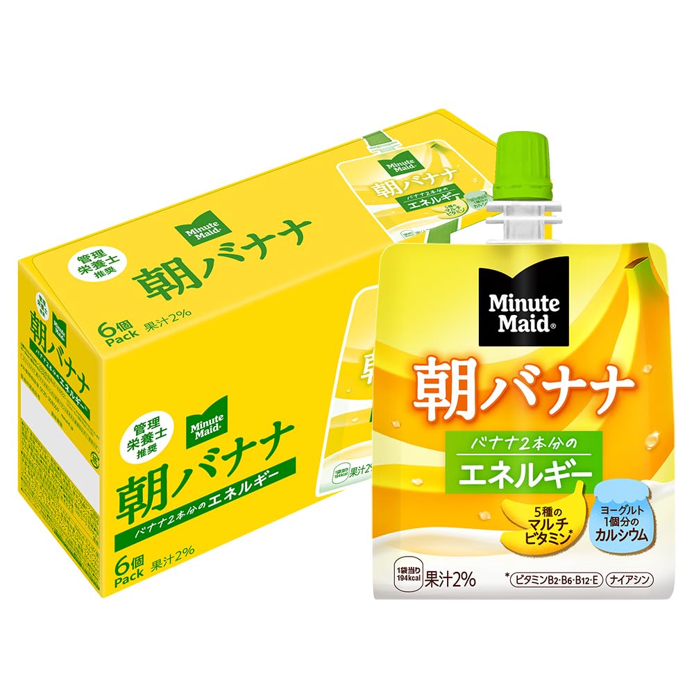 コカ・コーラ ミニッツメイド 朝バナナ ゼリー 180mlパウチ×6個商品画像