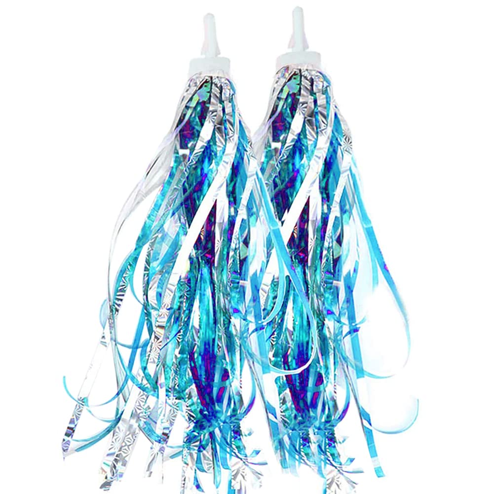 Photo 1 of IEALODS 1Pair Kids Bicycle Tassel Ribbon, Children Scooter Handlebar Streamers Bike Grips Ribbon Baby Carrier Accessories