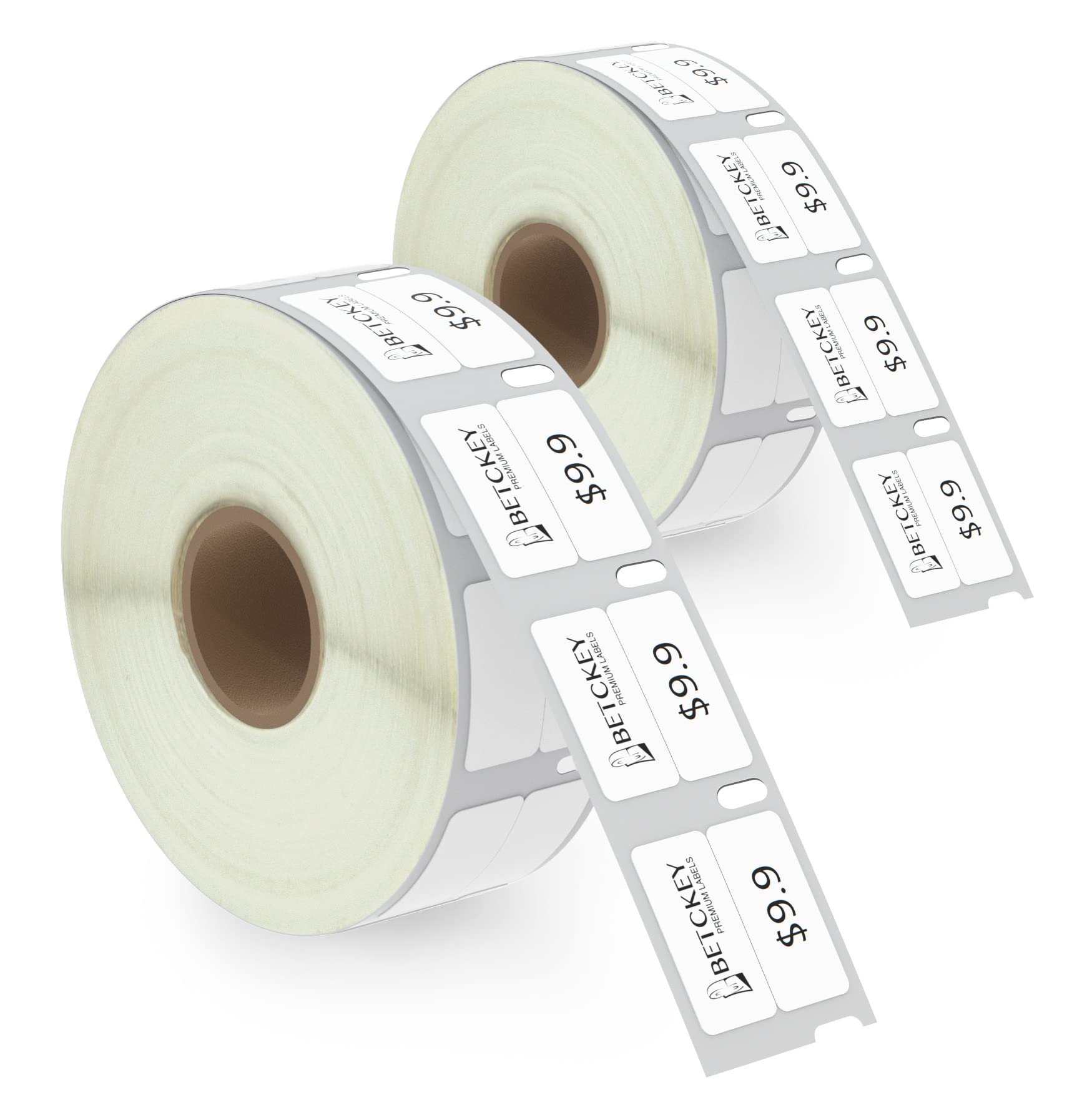 BETCKEY - 2 Rolls 11353 Self-Adhesive Labels Compatible with DYMO S0722530, 13mm x 25mm, 2000 Small Multi-Purpose Labels Compatible with DYMO LabelWriter 450, 4XL, NOT Fit 550 or 5XL