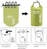 Uncle Paul 5L Boat Dry Bag Green Waterproof Floating for Kayaking Boating view 3