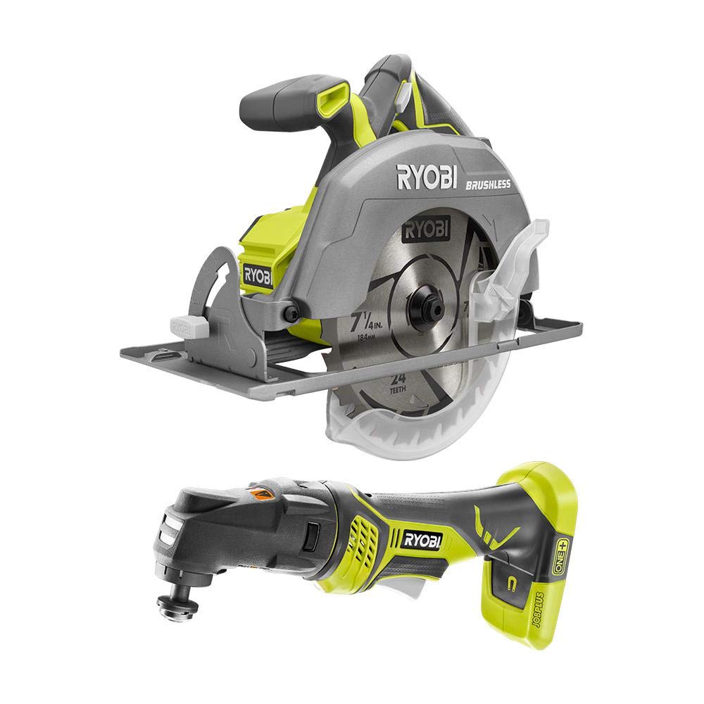 RYOBI P1930N 18-Volt ONE+ Cordless Combo Kit with Brushless 7-1/4