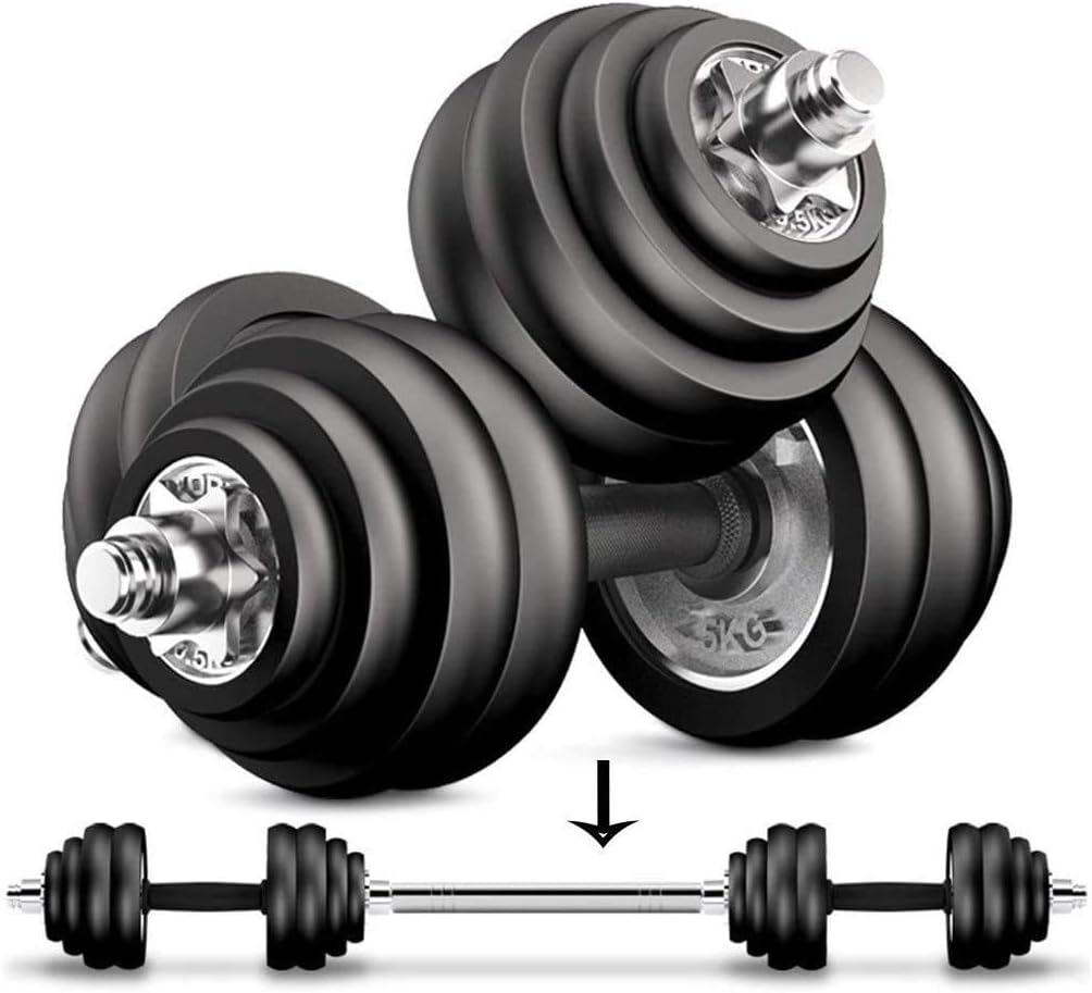 YZPDSKJ Dumbbell Exercise & Fitness Dumbbells Electroplated Dumbbell Set Adjustable Dumbbell Weight Set Barbell Connector for Gym Home Bodybuilding Training Dumbbell Dumbbells