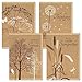 Kraft Sympathy Greeting Cards - Set of 8 (4 designs), Large 5 x 7, Sentiments Inside, Thinking of You in Sympathy Cards primary