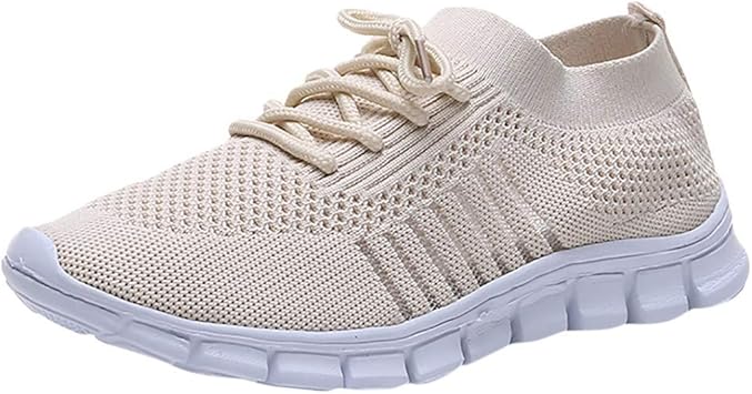beige women's tennis shoes