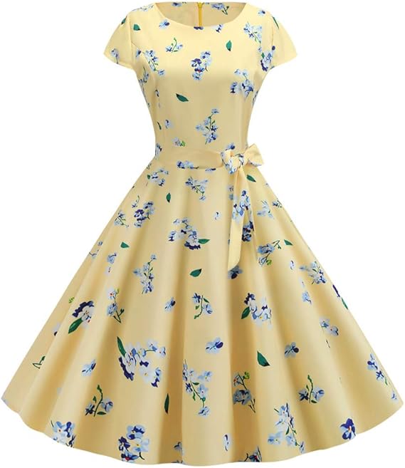 Amazon Co Jp Hodarey ワンピースドレスパーティードレスレディースワンピースチュニック結婚式 ヴィンテージ 花柄 Oネックイブニングスイングドレス カジュアルドレスキシワンピース ワンピースドレスフォーマルドレス 二次会 お呼ばれ 代 30代 40代 春秋冬 腕時計