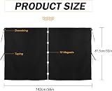 ZATOOTO Campervan Privacy Curtains 56x33 Suede Blackout Window Covers (Black) view 2