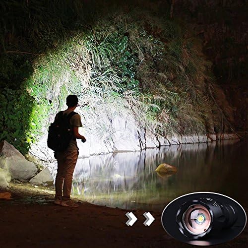 [2 PACK] Ultra Bright LED Tactical Flashlights - High Lumens, Adjustable Focus, Water Resistant, 5 Light Modes for Camping Hiking Outdoor