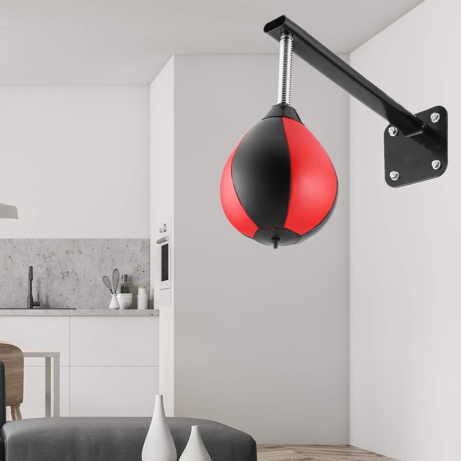Punching Ball for Toddlers, Adults, Kids, Speed Bag Boxing for Home, Office Punching Ball for Boxing, Relief Stress Boxing Reflex Ball Great for Training Punching Ball Set (Black) : Sports & Outdoors
