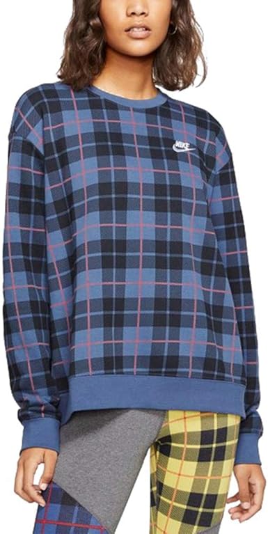 nike woven plaid track pants