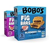 Bobo's Fig Bars Variety Pack, Original and Blueberry Flavors (20 ct) | Gluten Free Breakfast Bars, Healthy Snacks for Adults &amp; Kids, Simple Ingredients, Whole Grain Oats, Plant Based, Non-GMO