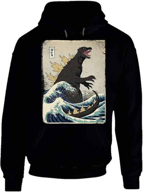 Retro godzilla hoodie Clearance