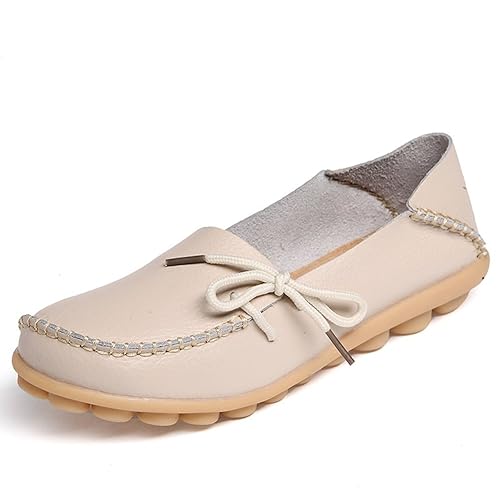 comfortable beige flats