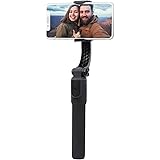 Realm Selfie Gimbal Stabilizer with Wireless Remote for Smartphones, Extendable Bluetooth Selfie Stick & Tripod, 1-Axis Smart