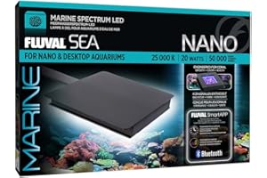 Fluval SEA Marine Nano LED Aquarium Lighting with Bluetooth, 20 Watts,Glass