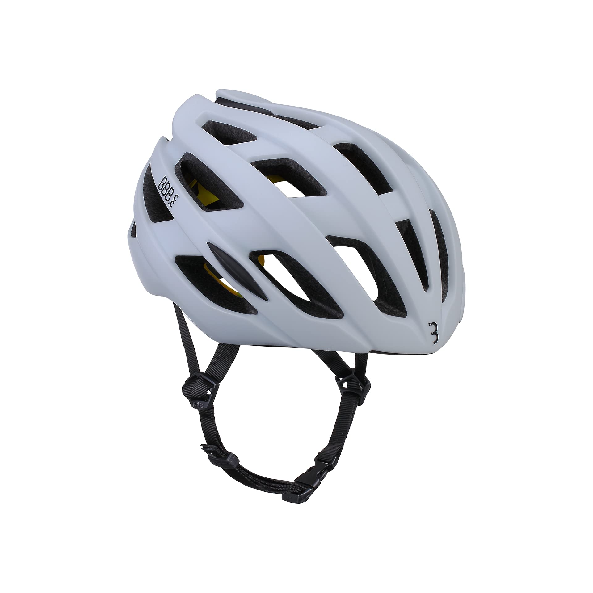 BBB Cycling, MIPS Road Bike Helmet, Adult Men’s Women’s, Cycle Safety Racing Helmet, Reflective, Aerodynamic, Ultra Light, Hawk, BHE-153, Matt White, L (58-62 cm)