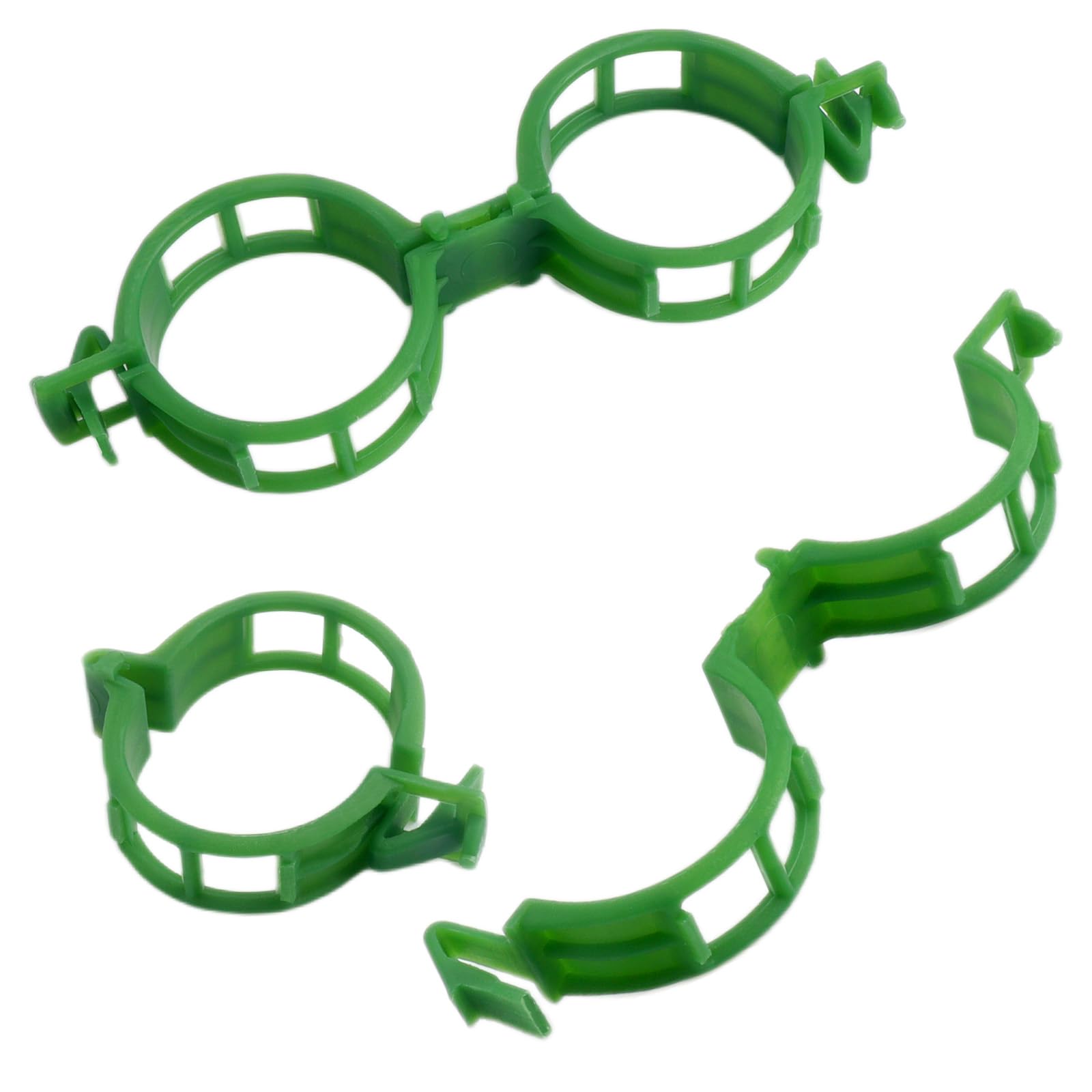 Roellgs 150 pcs garden plant clips, plant support clips, vine clips, flower stem clips for holding tomatoes, vegetables, cucumbers, tomato clips (green)