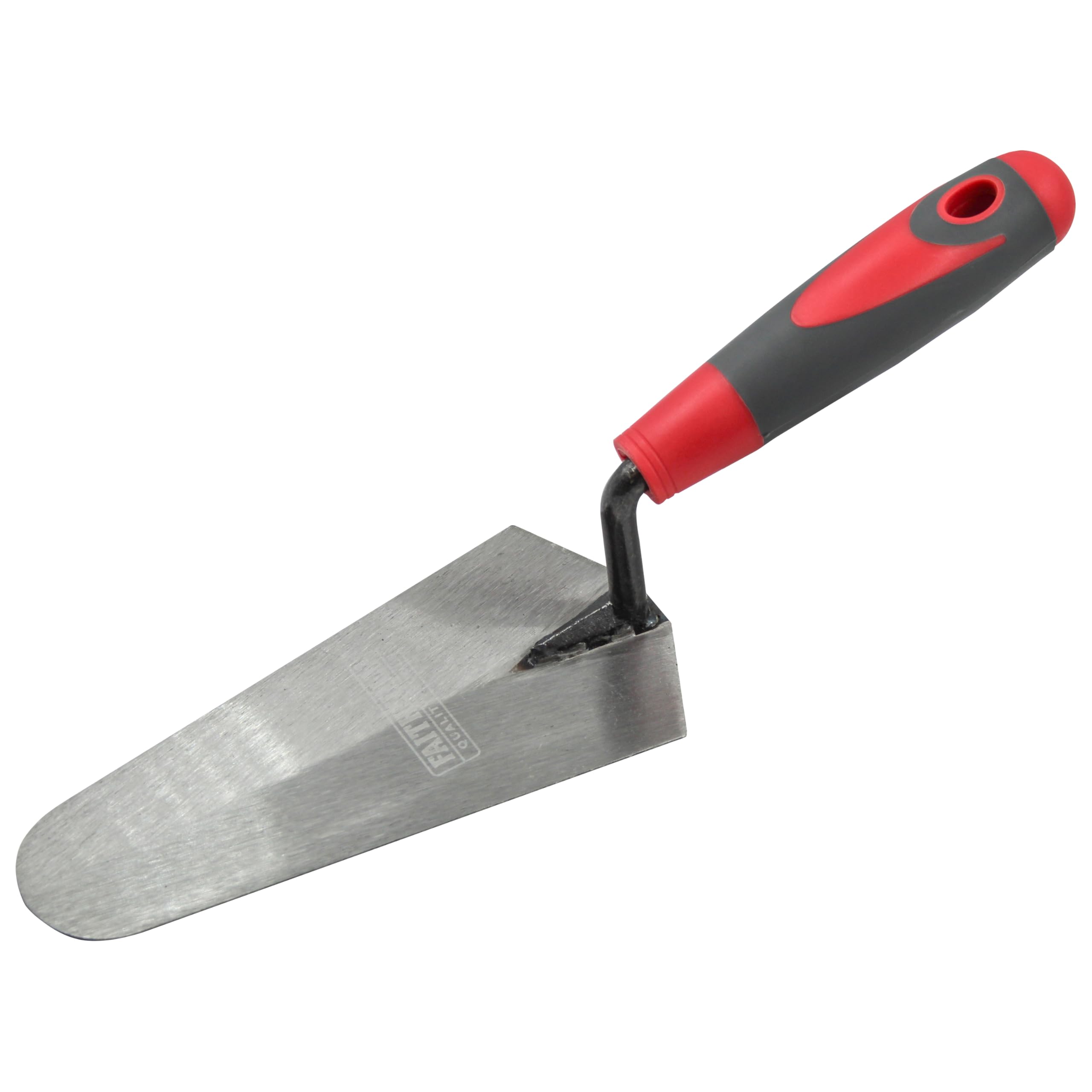 Faithfull Soft-Grip Gauging Trowel for Shaping & Applying Small Amounts of Cement - 175mm (7in) Steel Blade