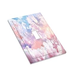 Colorful Abstract Clouds Light Switch Plate Cover 1