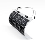 Renogy 50W Flexible Solar Panel 12V Monocrystalline Semi-Flexible for RV Marine