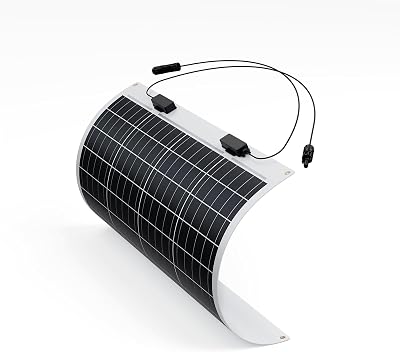 Renogy 50W Flexible Solar Panel 12V Monocrystalline Semi-Flexible for RV Marine
