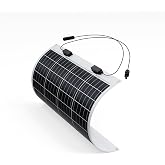 Renogy Flexible Solar Panel 50 Watt, 240&deg; Ultra Flex Bendable | 50W Flexible Solar Panel for for Marine RV Cabin Van Car Boat Curve Surfaces Off-Grid Systems, 0.1 Inch Lightweight, IP68