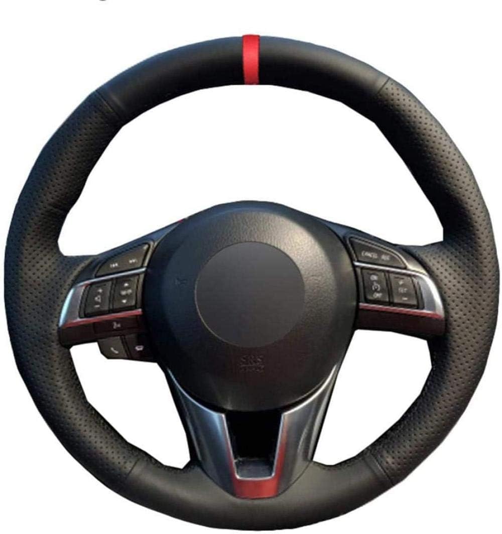 HAHASG DIY Car Steering Wheel Cover Leather,For Mazda CX5 CX5 Atenza