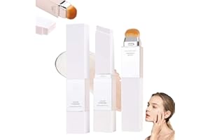 Color Changing Foundation Stick, 2-in-1 White to Skin Tone Adjusting Cream Stick, Medium to Full Coverage Dewy Finish Base Ma