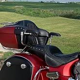 PANICAL Motorcycle Rear Passenger Armrest Left Right Support Trunk Passenger Armrest for Indian Roadmaster Dark Horse Pursuit Accessories 2014-2026 (Chrome)