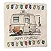 LOVELYIVA Happy Campers Pillow Case Sofa Waist Throw Cushion Cover Home Decor(45cm45cm) (A)