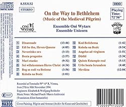 On the Way to Bethlehem: Music of Medieval Pilgrim