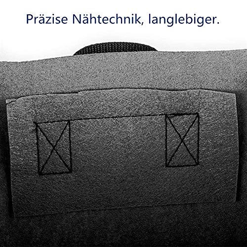 Pflanztasche 5pcs 36L Vliesstoff Pflanzsack groß 60x30x20cm Pflanzkübel Rechteckig Pflanze Wachsende Tasche mit Griffe… – Bild 5