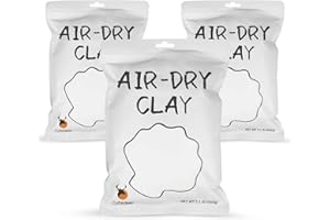 CUTEDEER Air Dry Clay - White, 3.3lb Soft Foam Modeling Magic Clay, Ultra Light Clay DIY Creative Molding Clay for Preschool Education Arts & Crafts(3.3lb - 3 Pack, White)