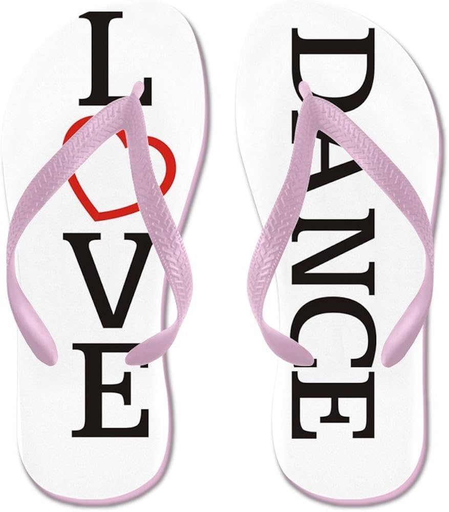 love pink flip flops