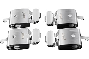 eTone Stainless Steel Film Clips with Lead Block, 4-Piece Set, Film Processing Equipment for 135/120/35mm Negative and 4x5 Sh