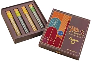 CHAYAM Green Tea Gift Box | 80g, 40 cups I Luxury Tea Gift Set I Loose Green Tea | Herbal Tea | 4 Flavours | Moroccan Mint, Chamomile, Turmeric, Himalayan Green