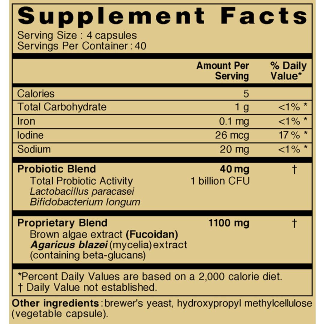 Fucoidan 3-Plus Brown Seaweed Immunity Supplement with Three Types of High Purity Fucoidan Organic Mekabu Fucus Mozuku Agaricus Capsule Type Made in Japan (1)